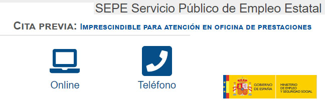 cita previa sepe inem para pedir una prestacion por desempleo