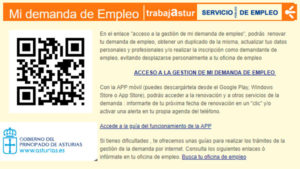renovar la demanda de empleo en asturias en trabajastur y sellar el paro en asturias por internet