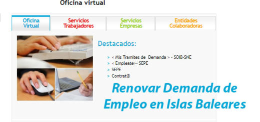 renovar demanda de empleo en islas baleares (soib)