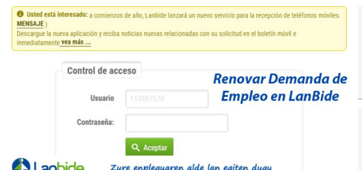 sellar el paro por internet en lanbide y renovar la demanda de empleo