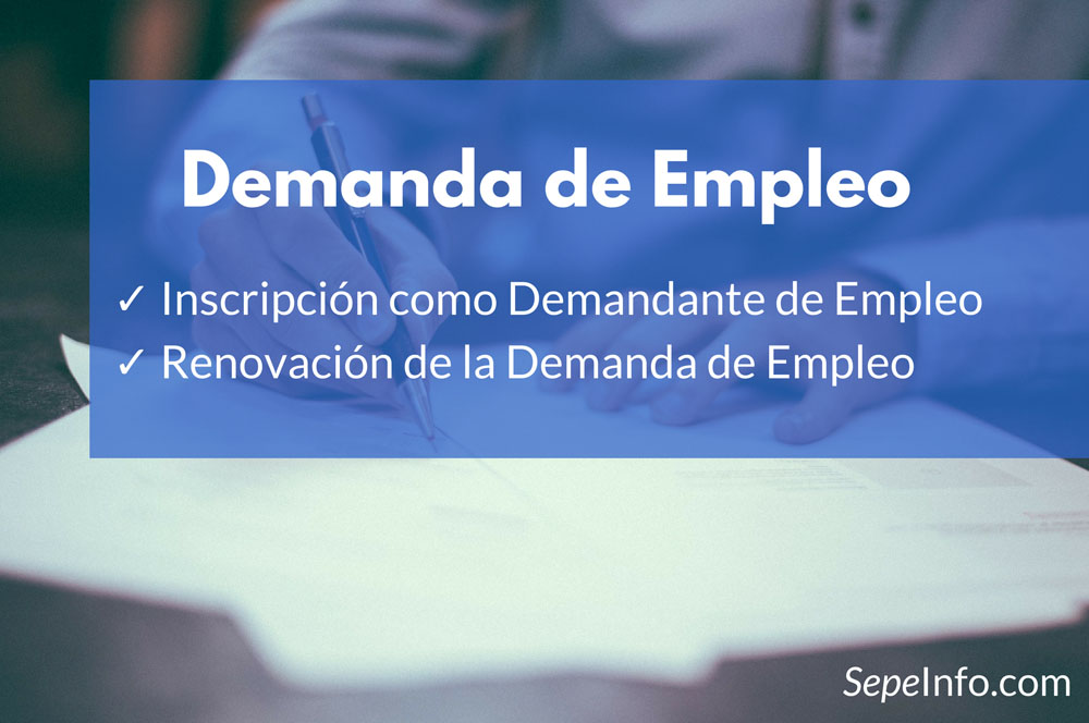 darde, demanda de empleo o tarjeta del paro 