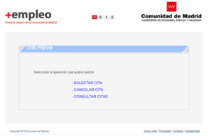 cita previa inem o sepe comunidad de madrid