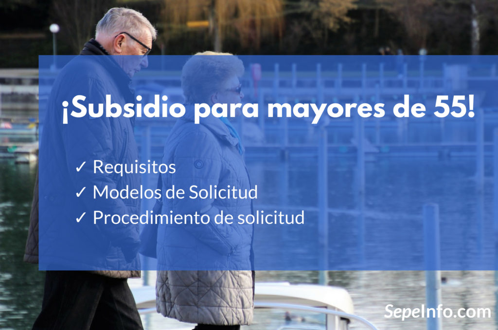 ayuda o subsidio para mayores de 55 años